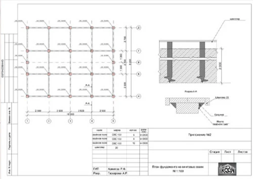 Замер работ по сваям